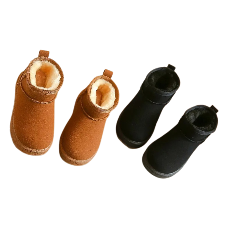 Boots in Cotton – Camel and Black