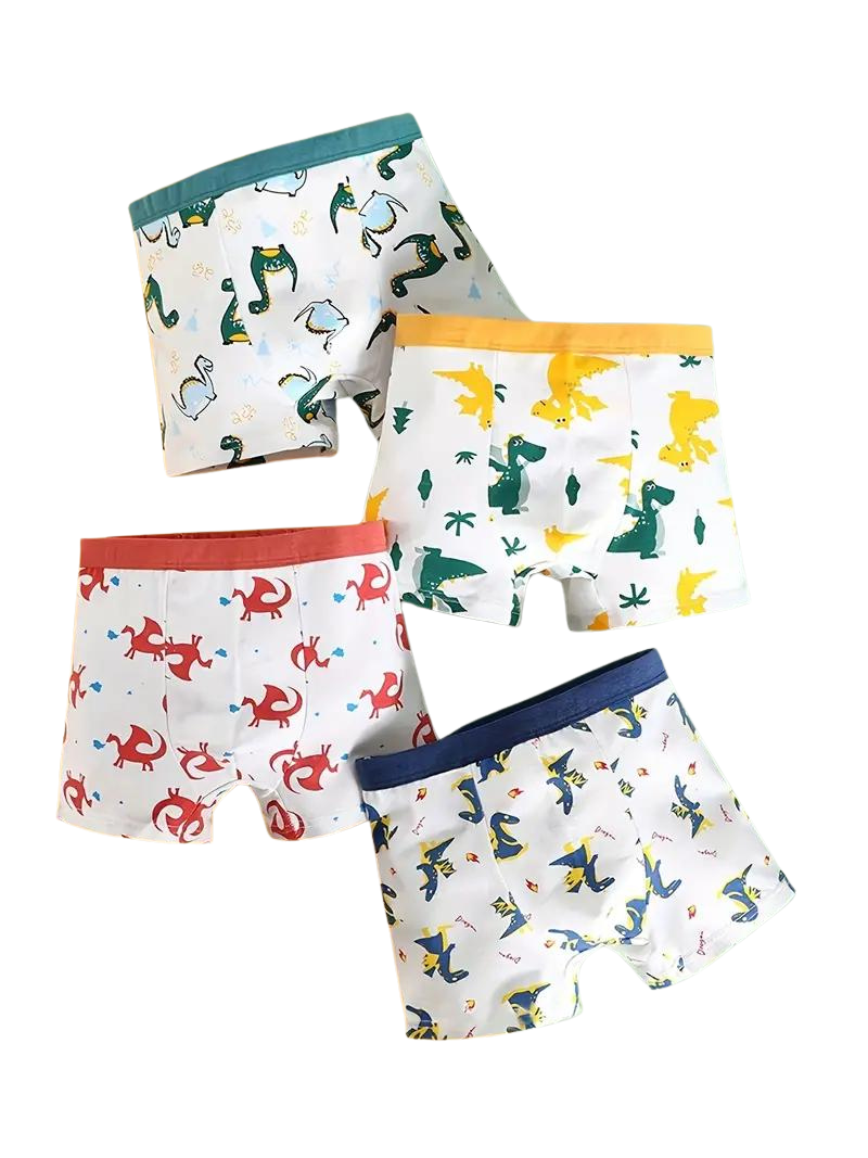 Pack of 8 Animal-Print Briefs