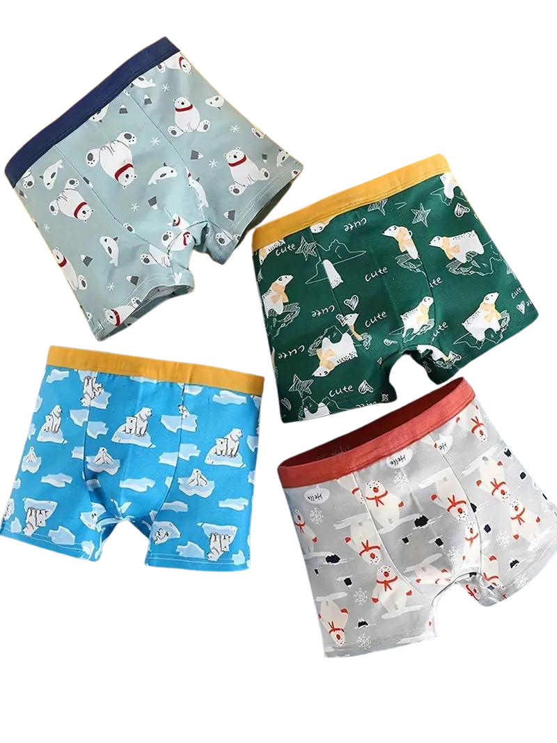 Pack of 8 Animal-Print Briefs