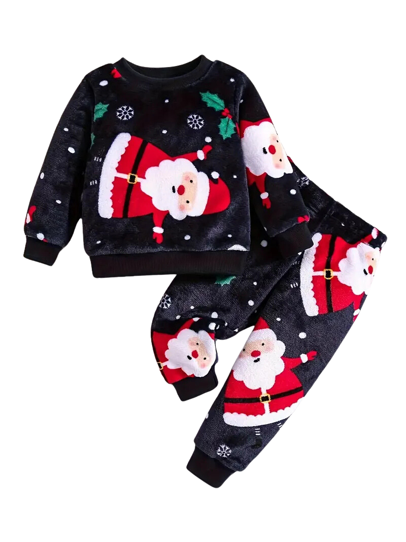 Pyjama en Flanelle de Noël pour Garçons et Filles