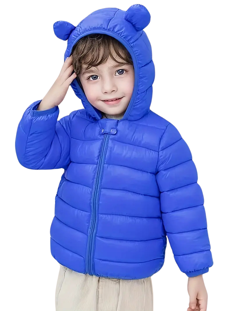 Hooded Jacket with Bear Ears for Boys