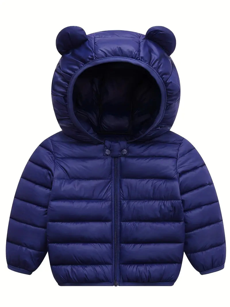 Hooded Jacket with Bear Ears for Boys