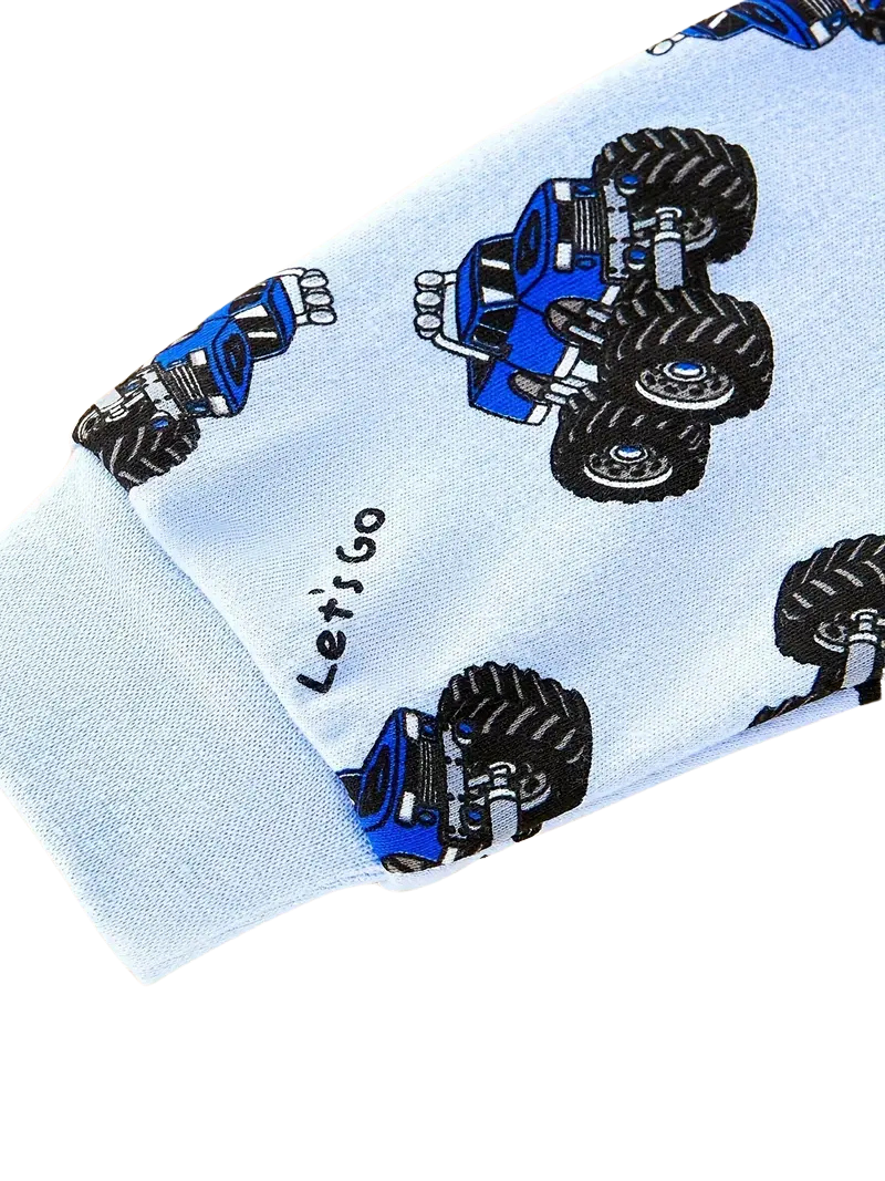 2-Piece Pyjamas with Vehicle Pattern for Boys