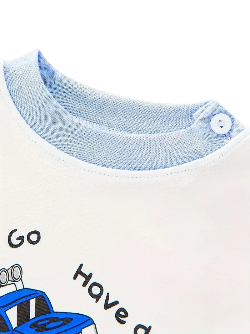2-Piece Pyjamas with Vehicle Pattern for Boys