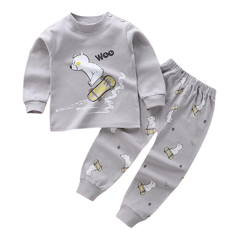 Pack of 4 Mid-Season Cotton Pyjamas for Children