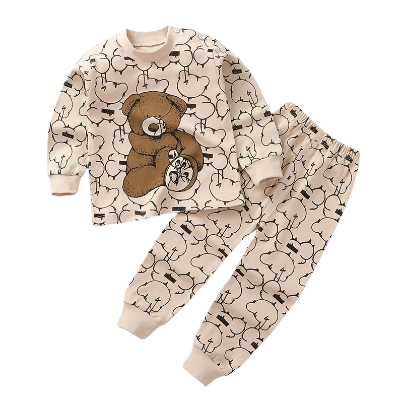 Pack of 4 Mid-Season Cotton Pyjamas for Children