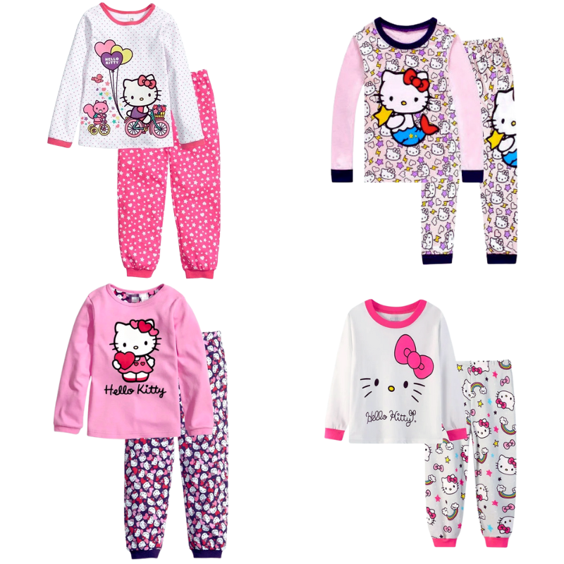 Pack of 4 Hello Kitty Cotton Pyjamas