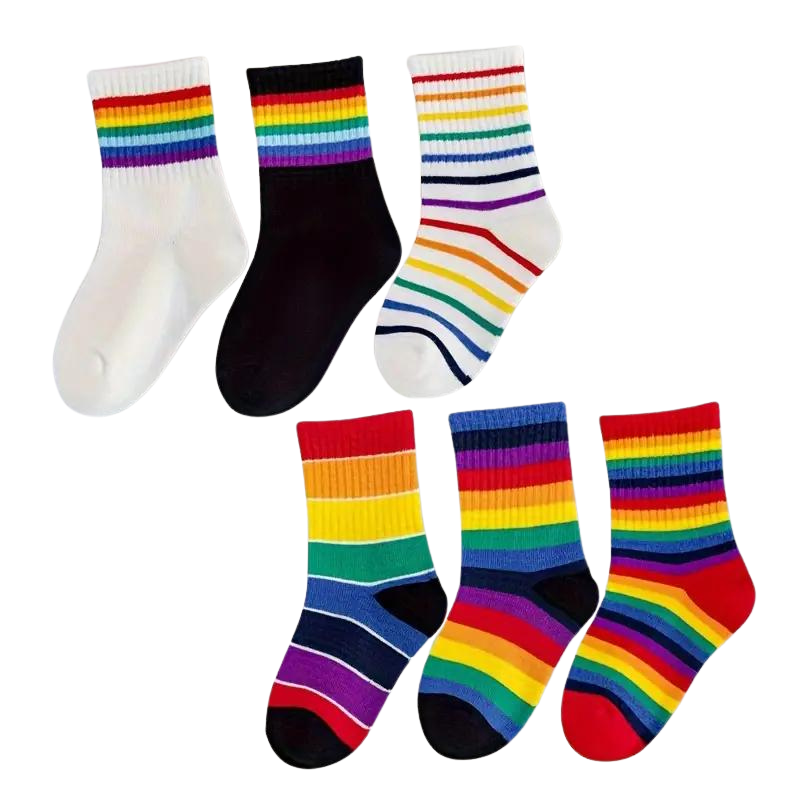 Pack of 10 Rainbow Socks