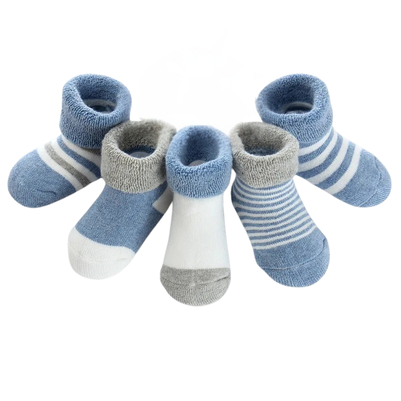 Pack of 5 Warm Socks for Babies