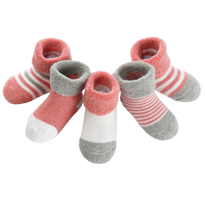 Pack of 5 Warm Socks for Babies