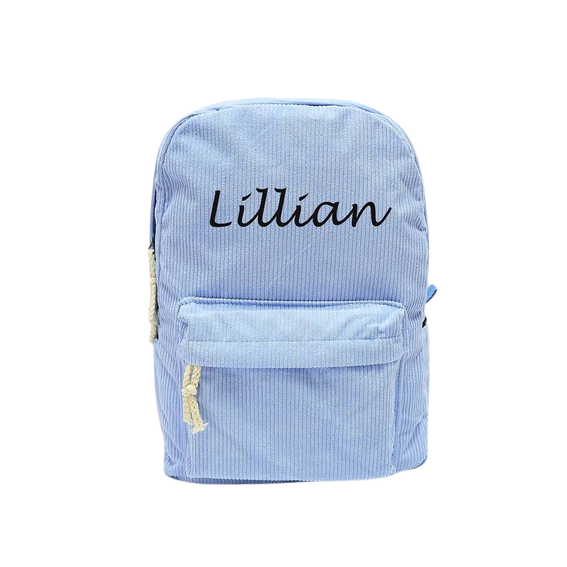 Personalized Corduroy Backpack