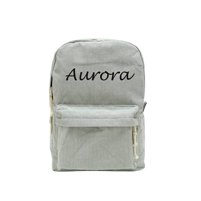 Personalized Corduroy Backpack