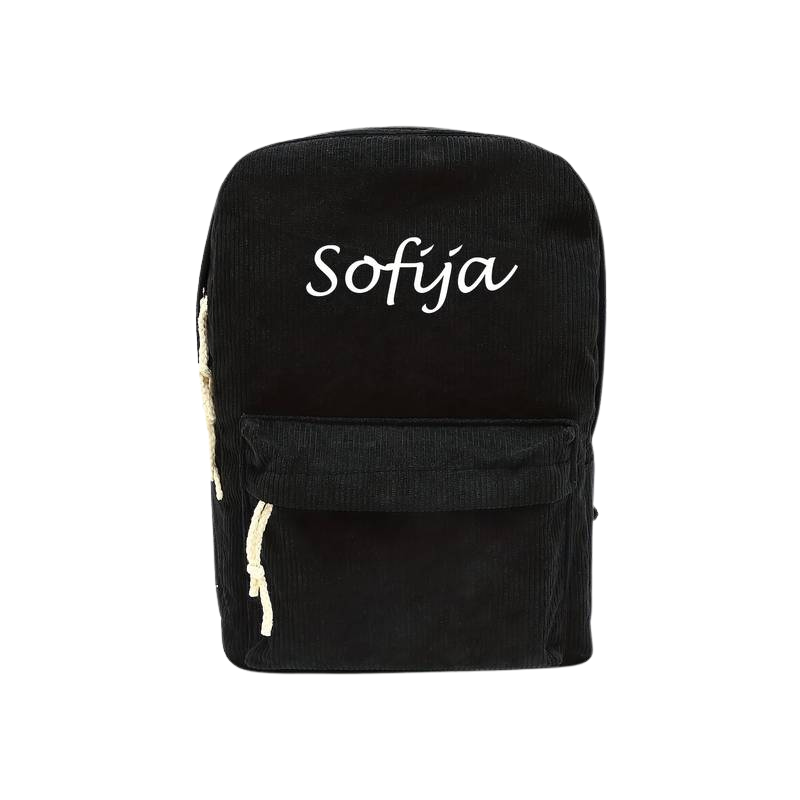 Personalized Corduroy Backpack