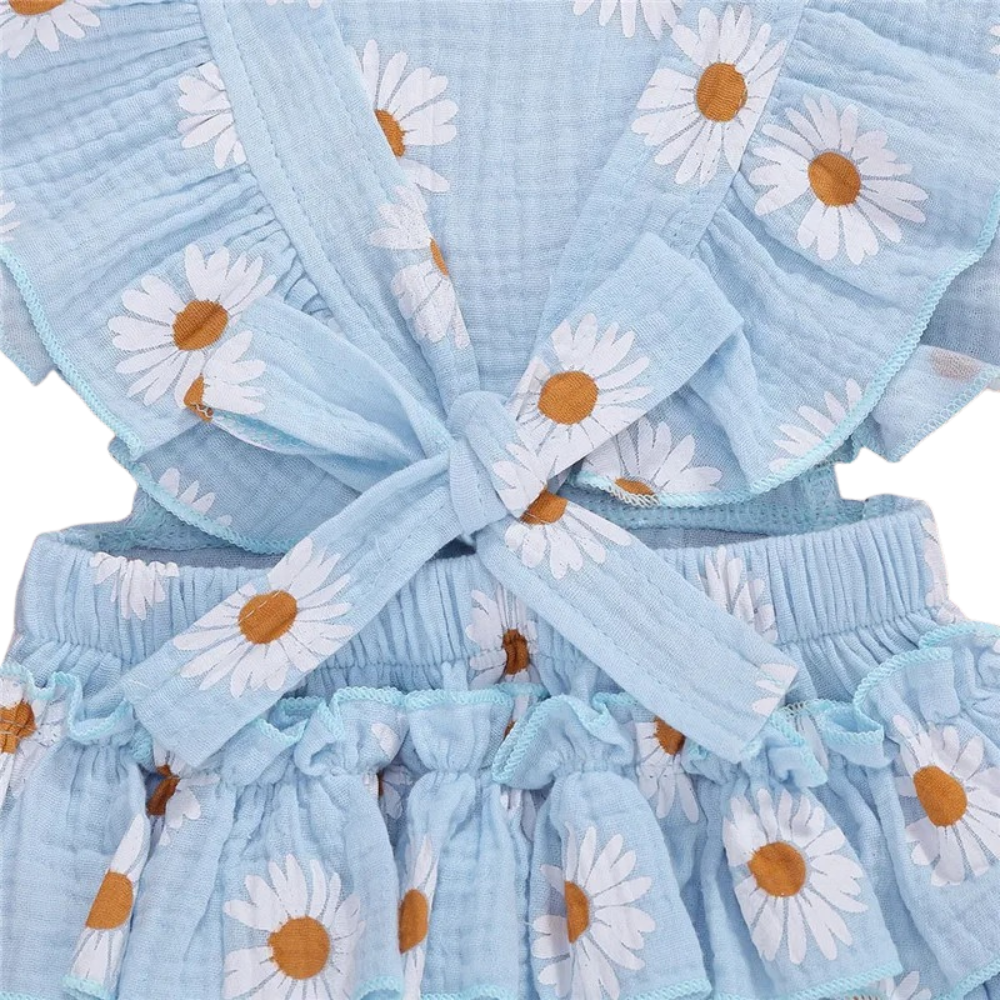 Ensemble d’Été pour Bébé Fille Bleu