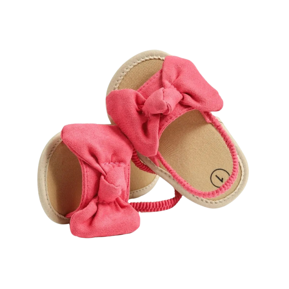 Sandales Bébé à Nœud en Rose
