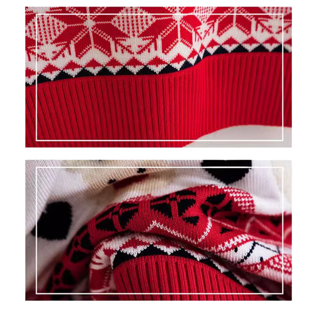 Reindeer Christmas Sweater Red