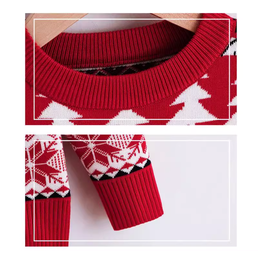 Reindeer Christmas Sweater Red