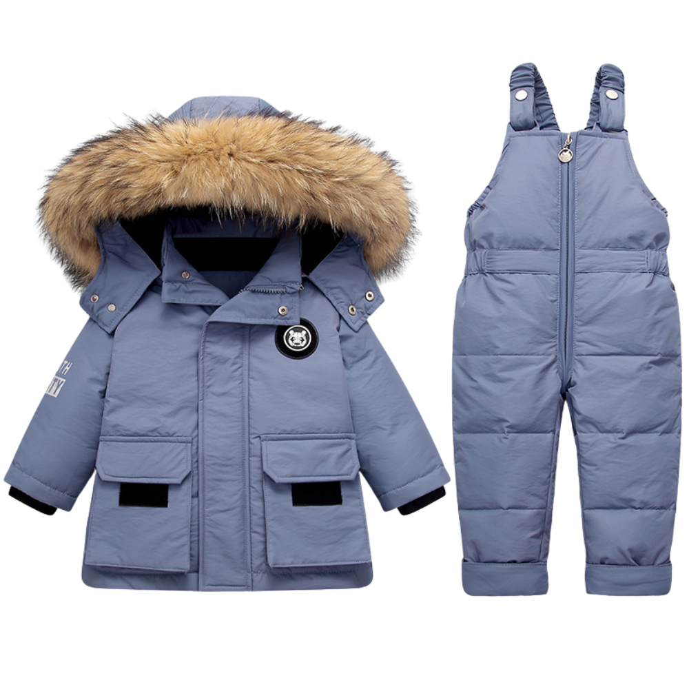 Kids Padded Waterproof Winter Set Blue