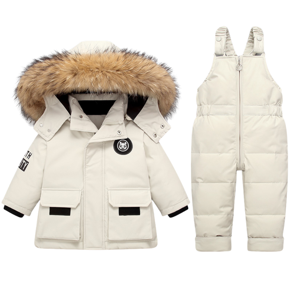 Kids Padded Waterproof Winter Set White