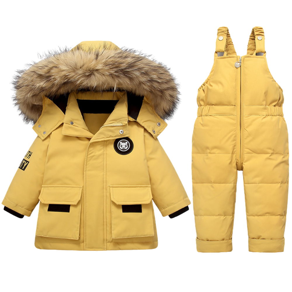 Kids Padded Waterproof Winter Set Yellow