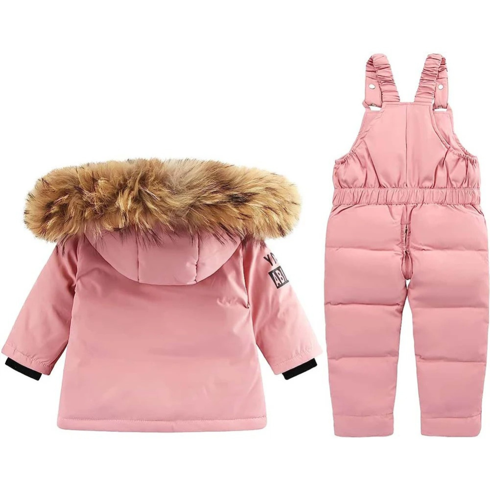 Kids Padded Waterproof Winter Set Pink