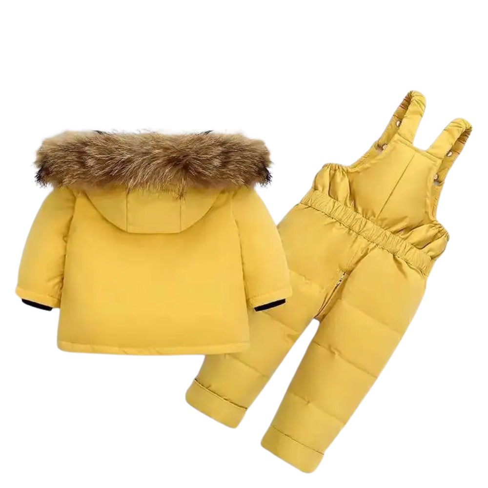 Kids Padded Waterproof Winter Set Yellow
