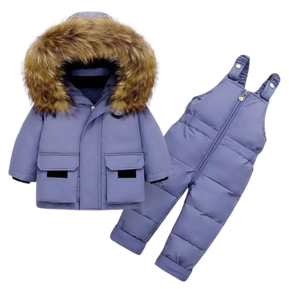 Kids Padded Waterproof Winter Set Blue