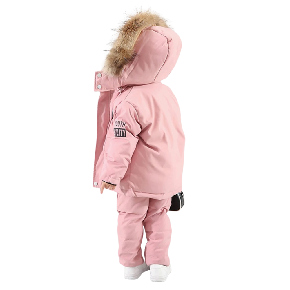 Kids Padded Waterproof Winter Set Pink