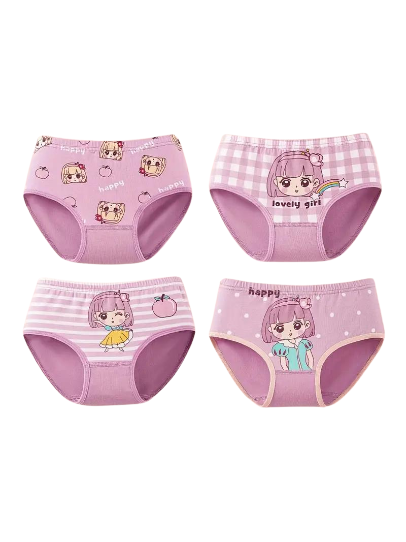 Pack of 8 Cotton Panties with Fairy Tale Prints