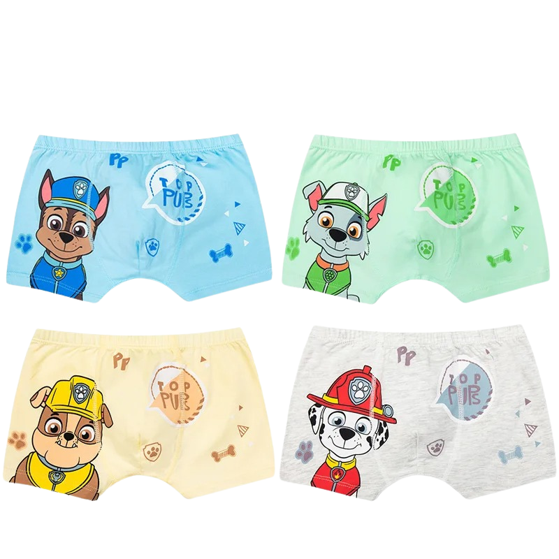 Pack of 4 Paw Patrol Cotton Boxers