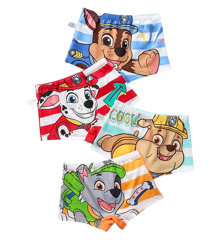 Pack of 4 Paw Patrol Cotton Boxers