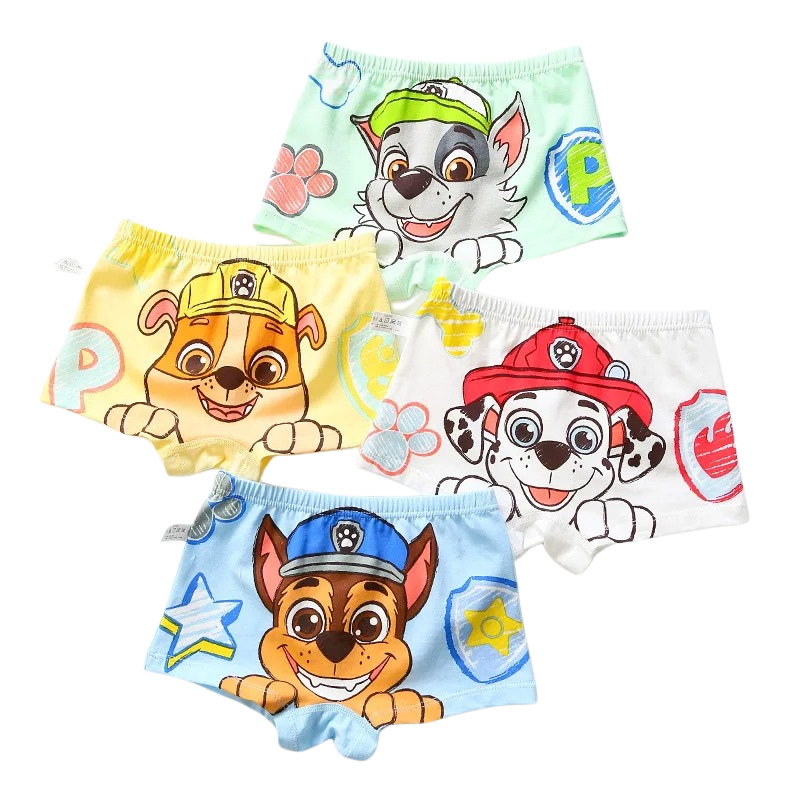 Pack of 4 Paw Patrol Cotton Boxers