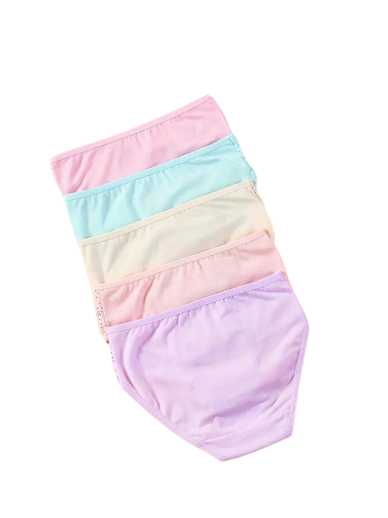 Pack of 10 Cotton Briefs with Princess Prints