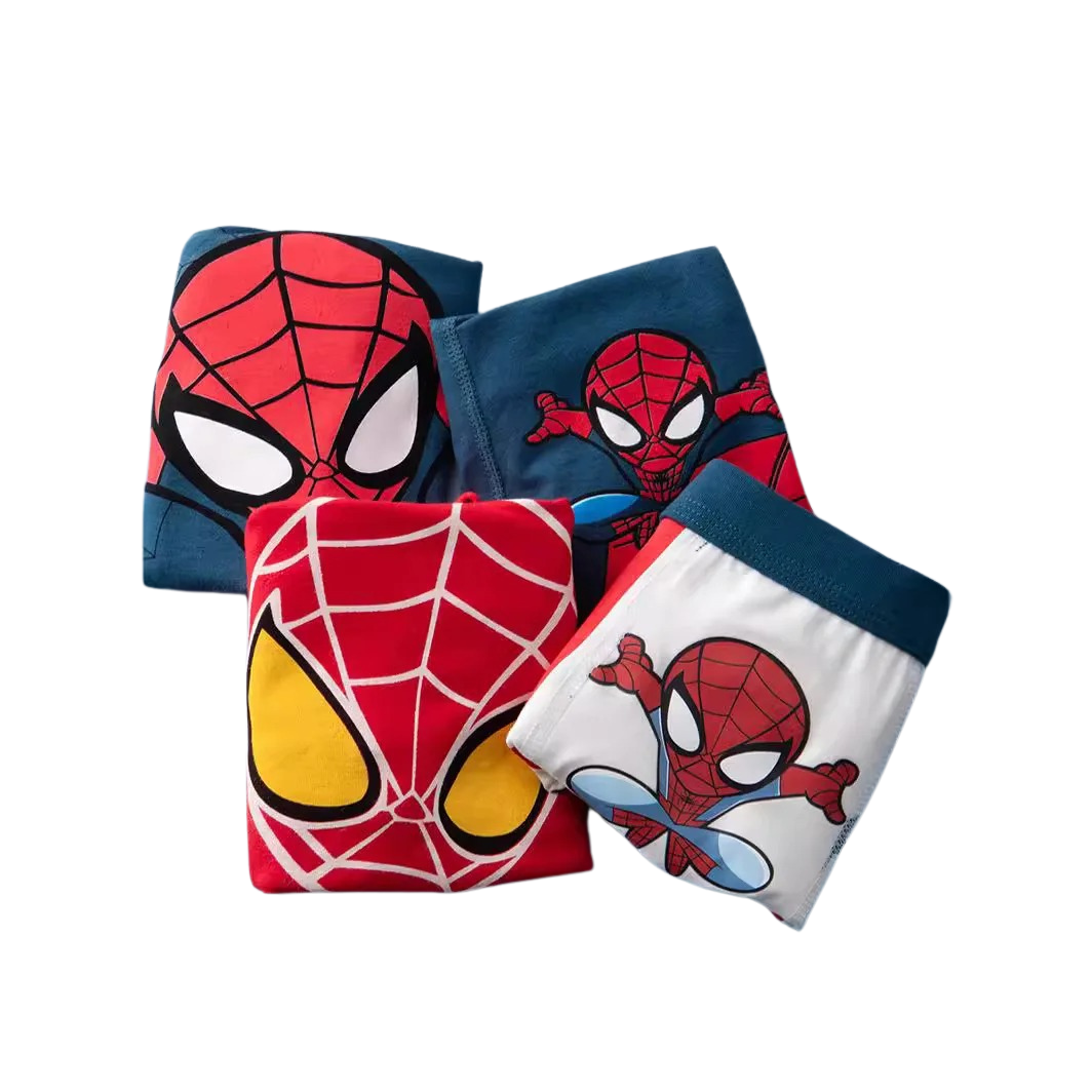 Pack of 4 Comfortable Spider-Man Panties