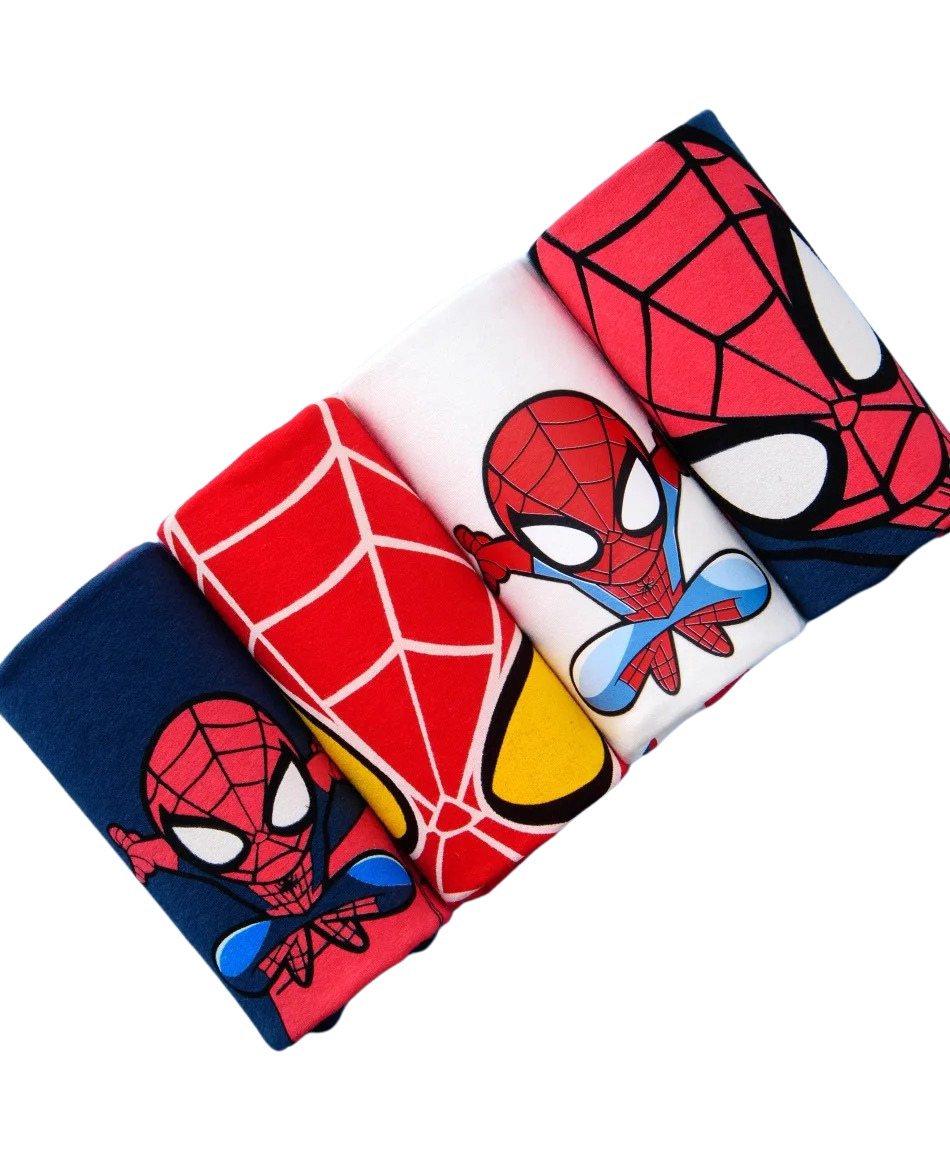 Pack of 4 Comfortable Spider-Man Panties