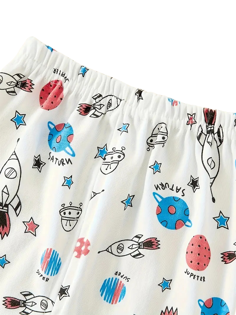 2-Piece Pyjamas with Vehicle Pattern for Boys