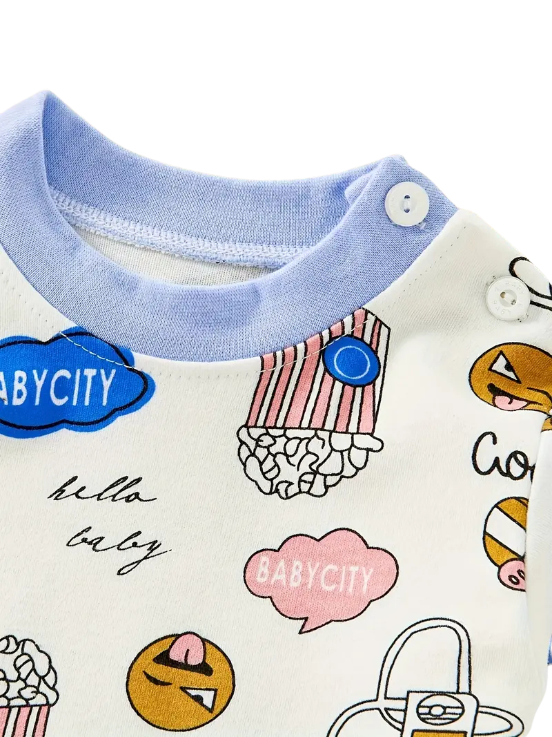 2-Piece Pyjamas with Vehicle Pattern for Boys