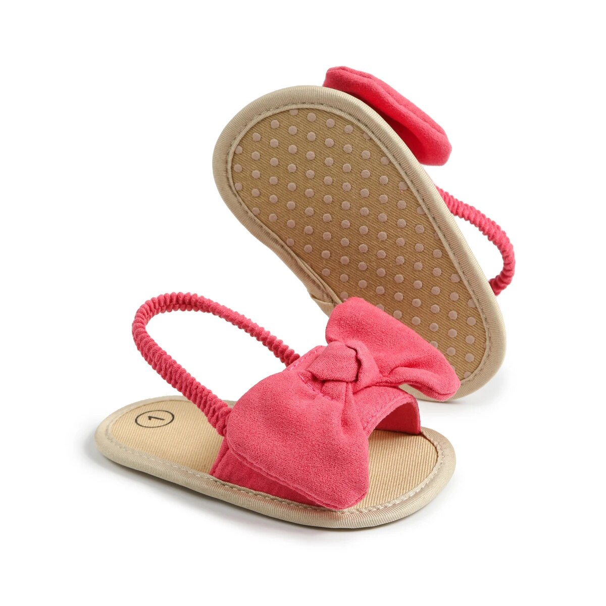 Sandales Bébé à Nœud en Rose