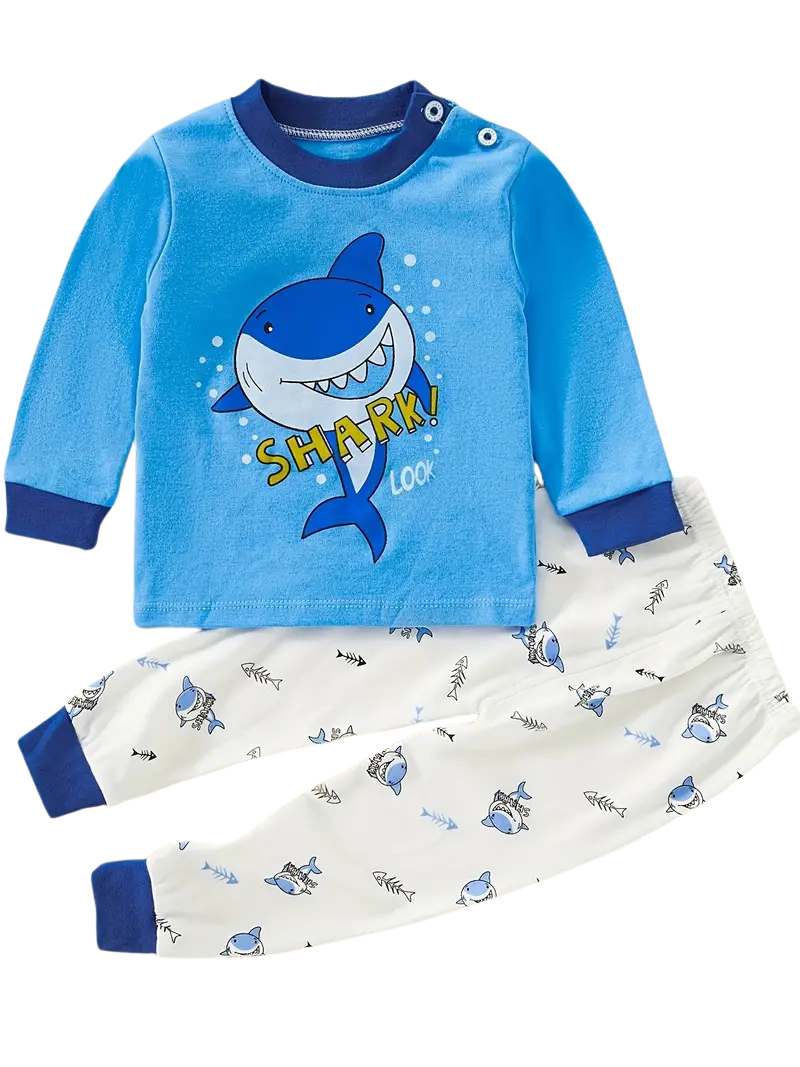 2-Piece Pyjamas with Vehicle Pattern for Boys