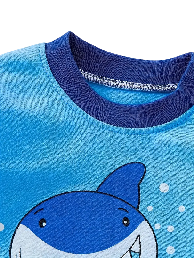 2-Piece Pyjamas with Vehicle Pattern for Boys