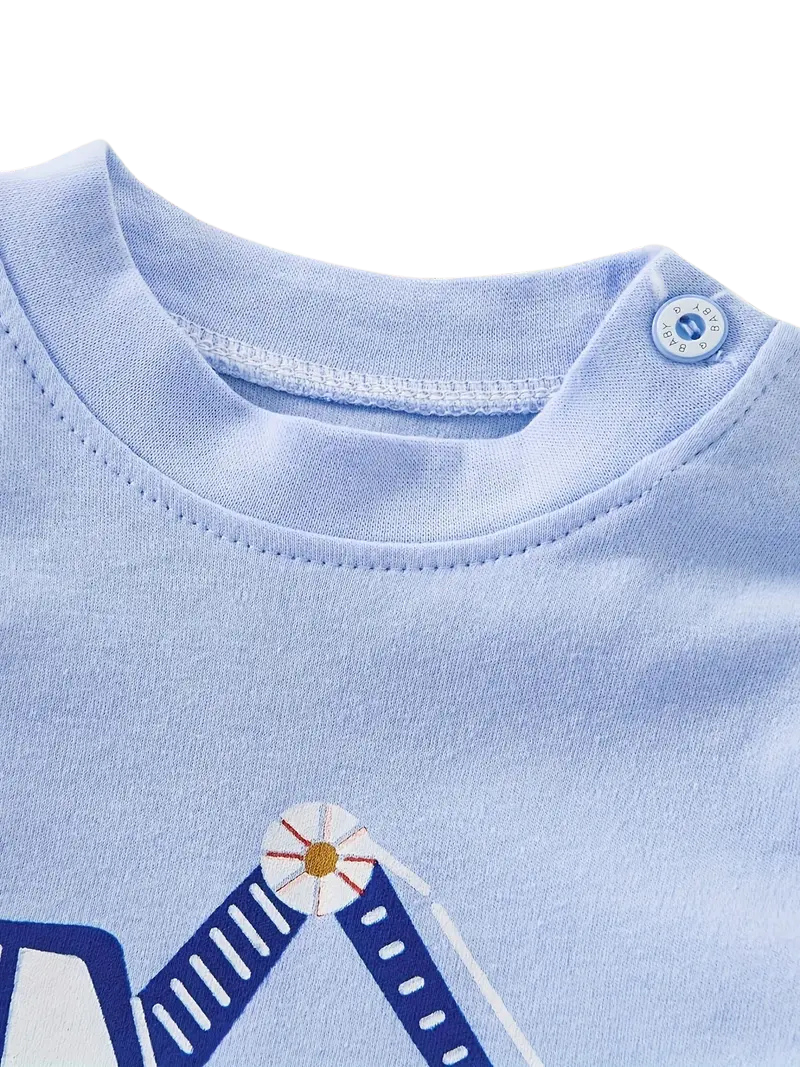 2-Piece Pyjamas with Vehicle Pattern for Boys