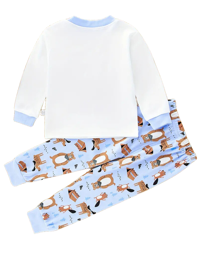 2-Piece Pyjamas with Vehicle Pattern for Boys