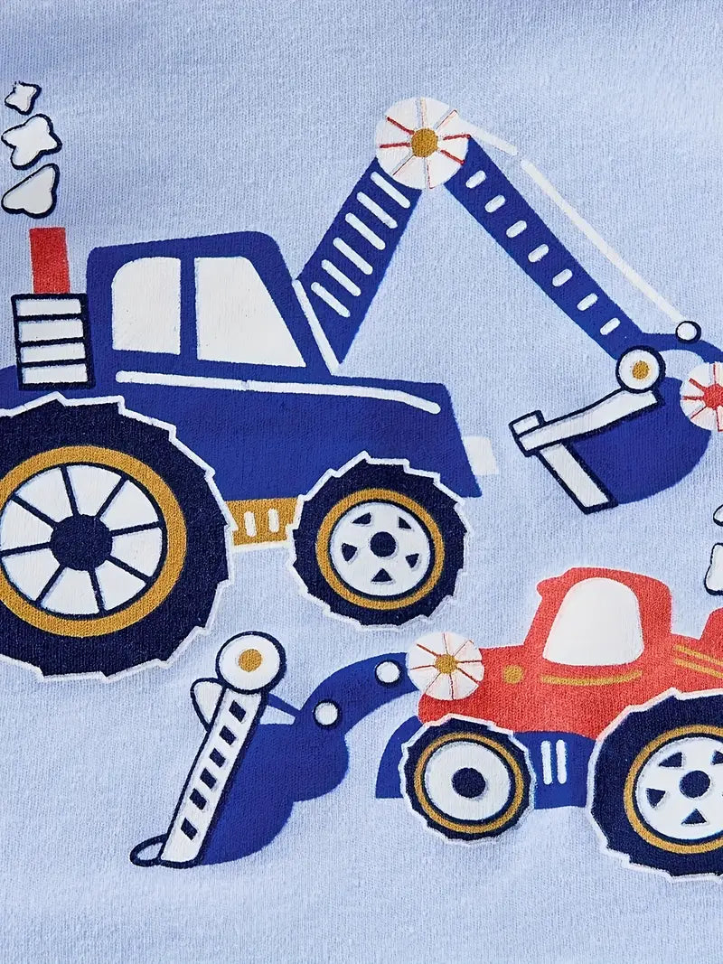 2-Piece Pyjamas with Vehicle Pattern for Boys
