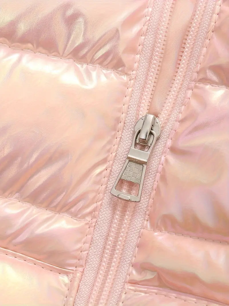 Warm Hooded Coat with Laser Pattern for Babies