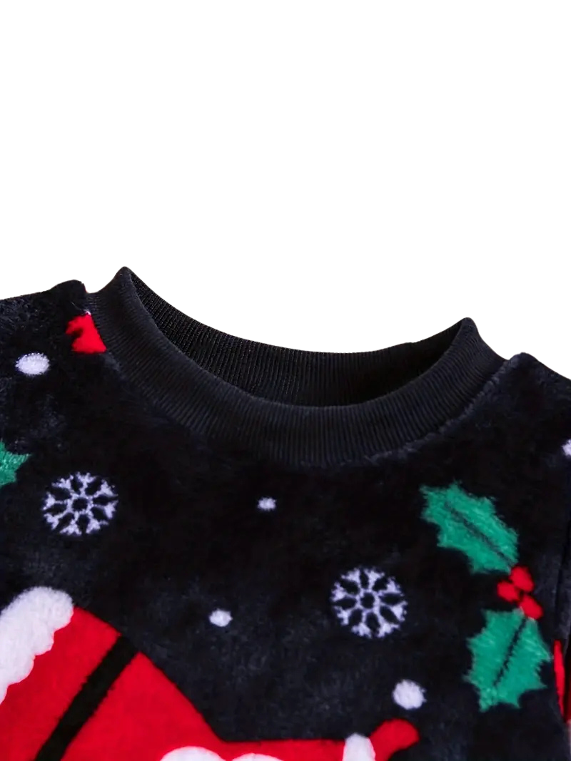 Pyjama en Flanelle de Noël pour Garçons et Filles