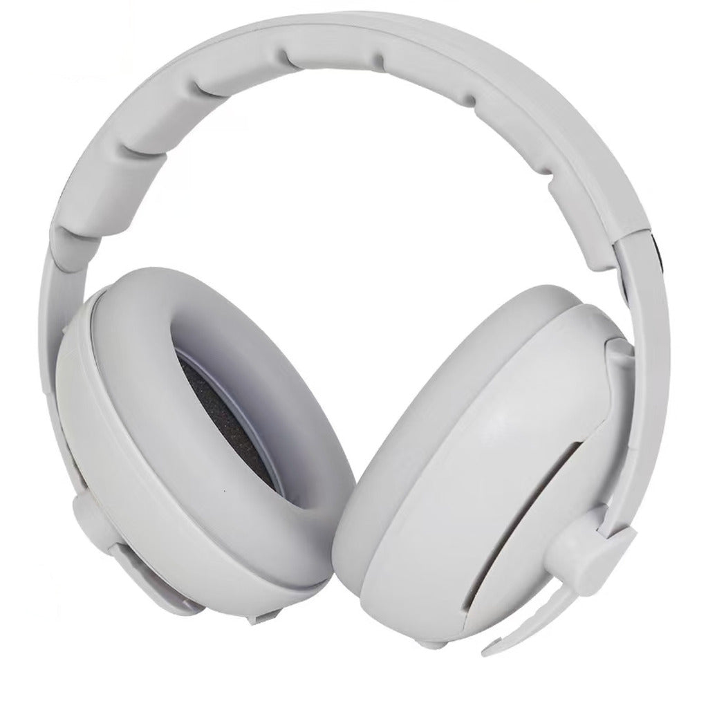 2 in 1 baby and kids ear defenders, passive hearing protection, grey