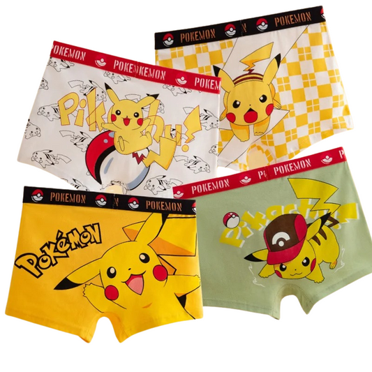 Pack de 4 Culottes en Coton Pikachu