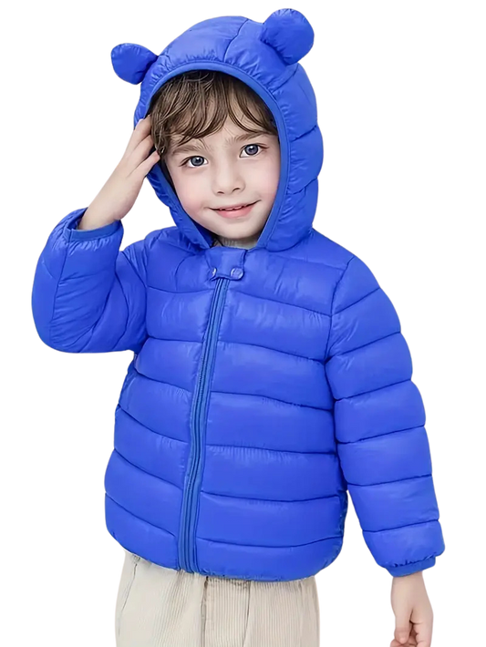 Hooded Jacket with Bear Ears for Boys