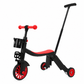 Red Cubbie 4 in 1 kids tricycle with the parent push handle fitted