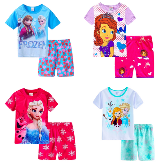 Pack de 4 Pyjamas en Coton pour Enfants Frozen